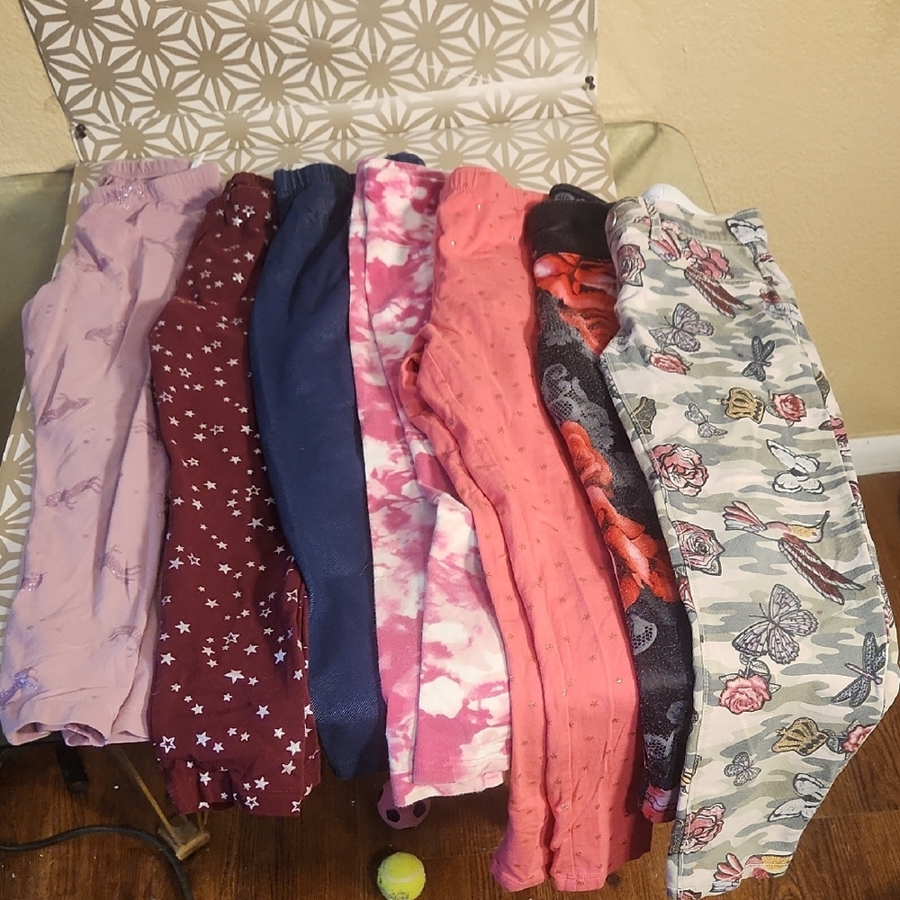 Place Pink and Red Leggings Soft Stretchy Bottoms